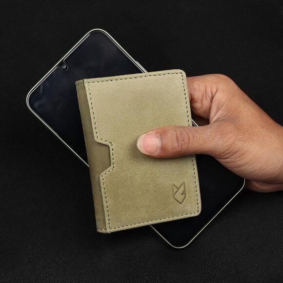 Credit Card Holder Wallet for Men Thin Bifold RFID Slim Trendy Front Pocket - Picture 7 of 7